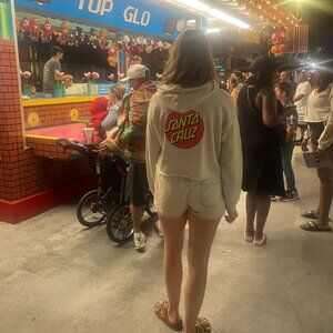 Santa Cruz cropped hoodie